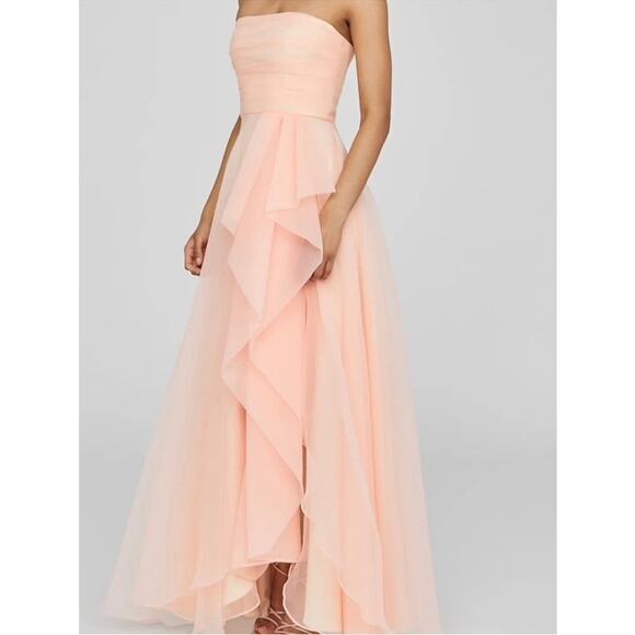 Theia Blush Teresa Strapless Draped Gown 10 NWT - Picture 1 of 13